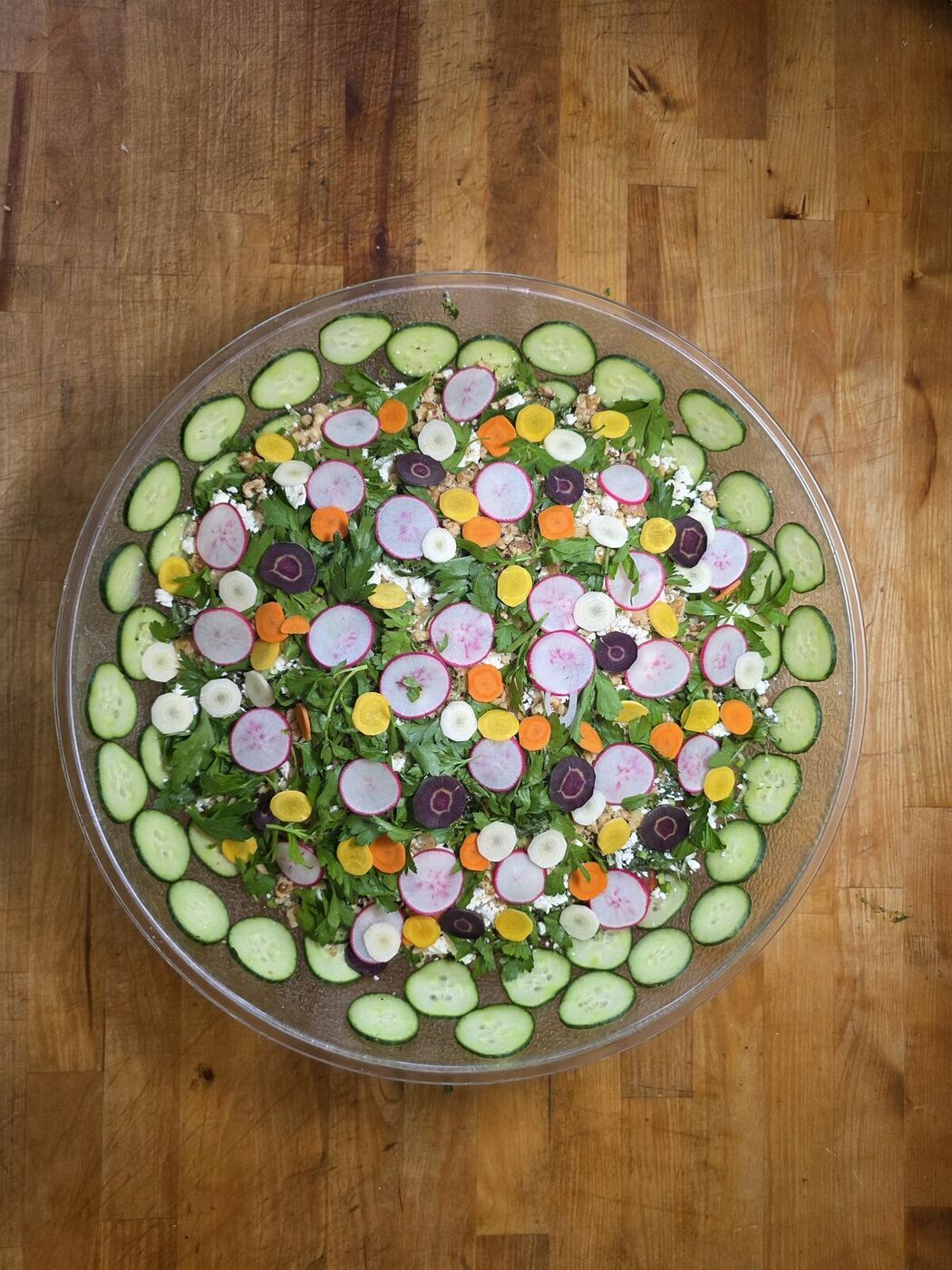 Herb and edible-flower salad at the World Within Summit